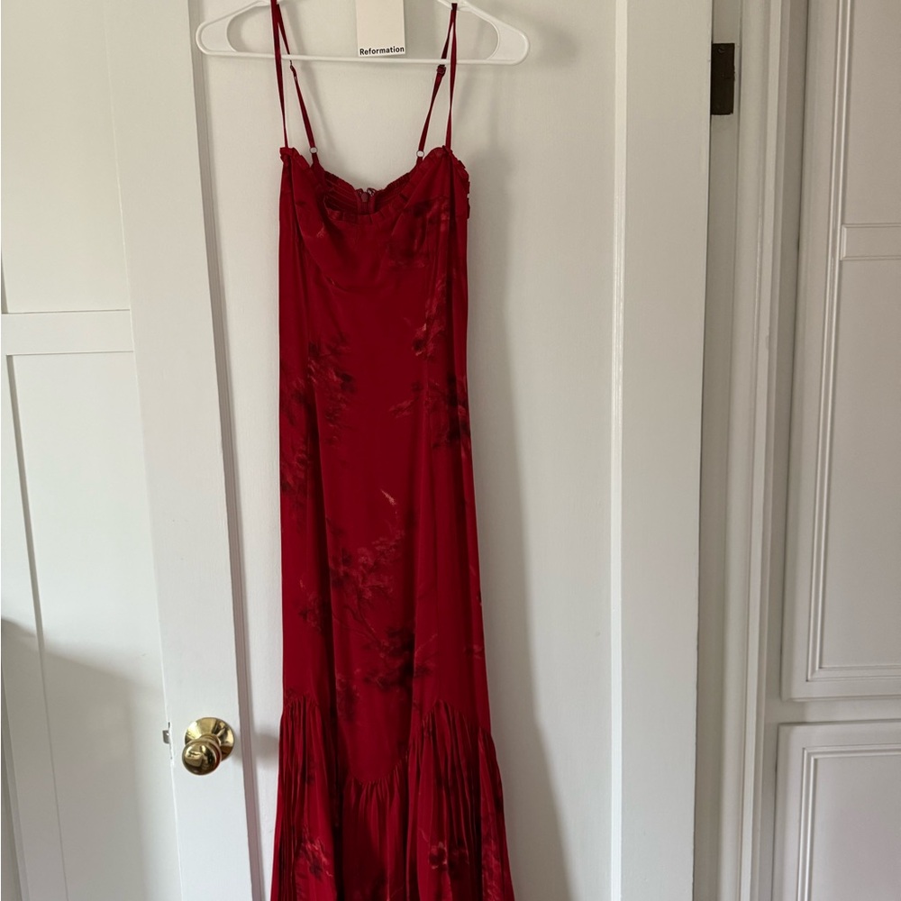Reformation Aiko Red Dress